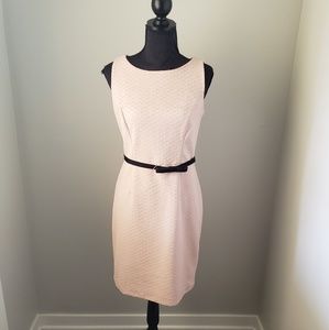 Taylor Dress Blush Sleeveless Lace Back W/ Belt 6